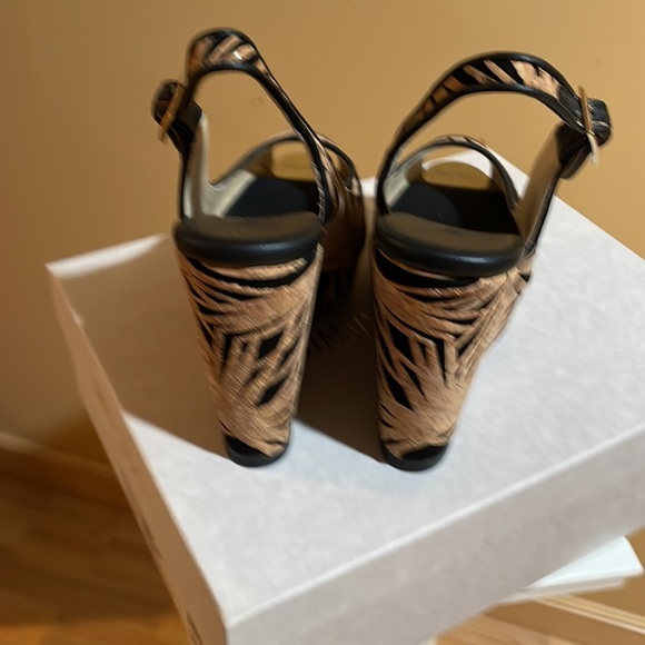 NIB Jimmy Choo Palm Laser Cut Cork on Suede, size 38.5 - Picture 4 of 7